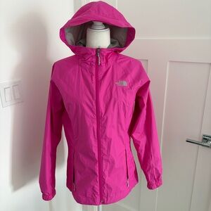 The North Face HyVent Rain Jacket Womens Sz S Pink Hooded Waterproof NWOT*W23